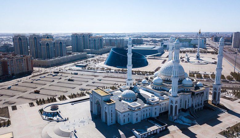 A general view of the Hazrat Sultan Mosque
